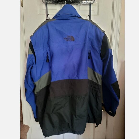 VTG The North Face Steep Tech Scot Schmidt Ski Jacket Mens XL Black Blue Gray - Picture 14 of 14